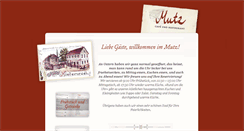 Desktop Screenshot of cafemutz.de