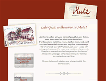 Tablet Screenshot of cafemutz.de